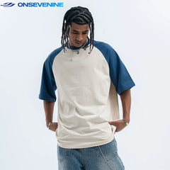 ONSEVENINE Horizon Raglan Color-Block Tee