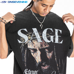 ONSEVENINE "SAGE" Crown of Thorns Graphic Tee