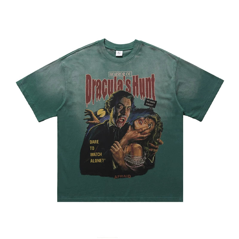 ONSEVENINE "Dracula's Hunt" Horror Graphic Tee