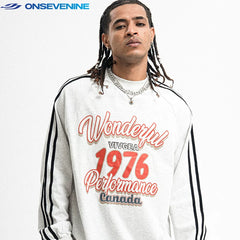 ONSEVENINE "1976 Performance Canada" Vintage Athletic Long-Sleeve Shirt