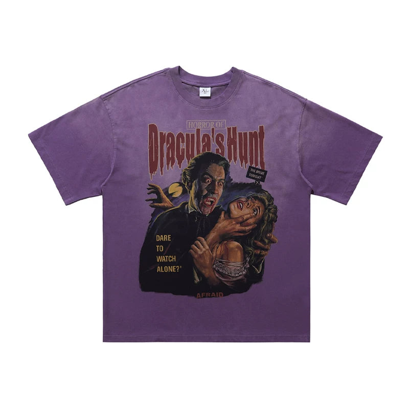 ONSEVENINE "Dracula's Hunt" Horror Graphic Tee