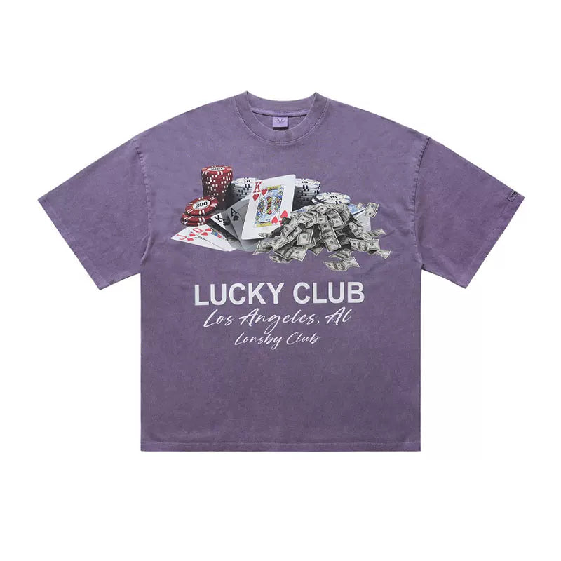 ONSEVENINE "Lucky Club" Casino Graphic Tee