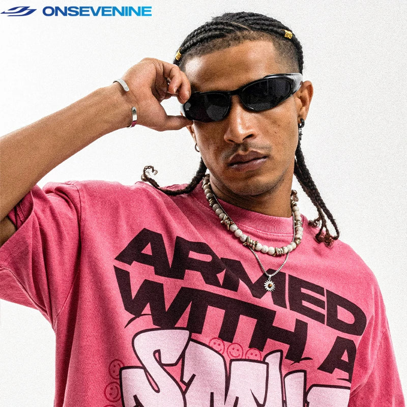 ONSEVENINE "Armed with a Smile" Graphic Tee