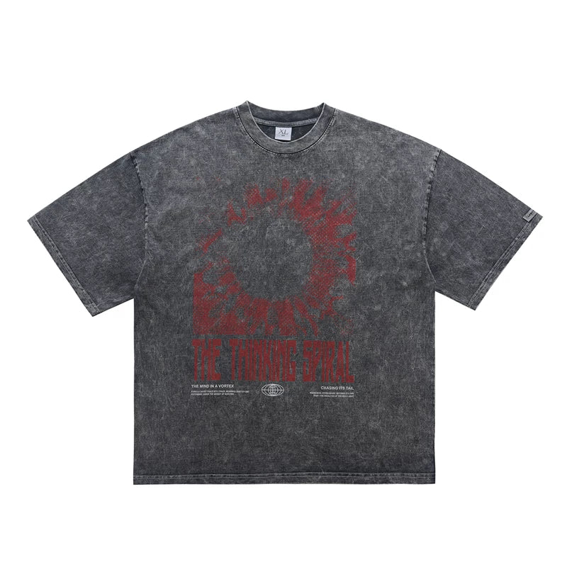 ONSEVENINE "Thinking Spiral" Graphic Tee