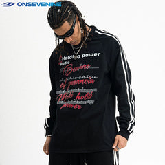 ONSEVENINE "Holding Power / Moki" Musical Graphic Long-Sleeve Shirt