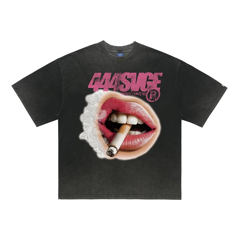 ONSEVENINE "Lips & Cigarette" Graphic Tee Collection