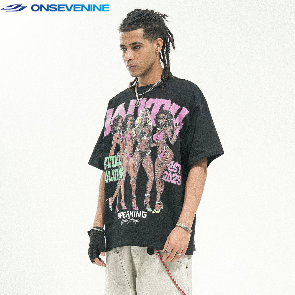 ONSEVENINE "Still Evolving" Anime Graphic Tee