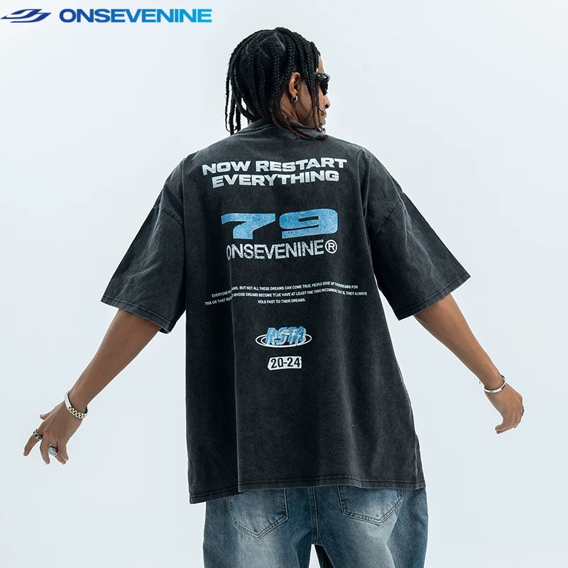 ONSEVENINE "Restart Everything" Graphic Tee
