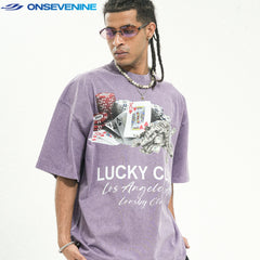 ONSEVENINE "Lucky Club" Casino Graphic Tee