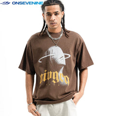 ONSEVENINE Abstract Head Graphic Tee
