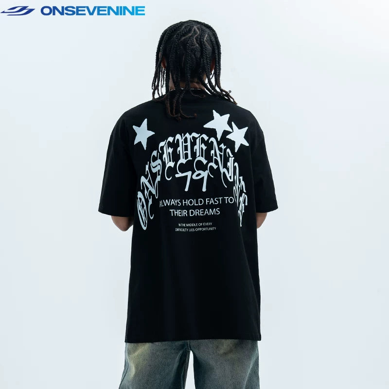 ONSEVENINE "Always Hold Fast" Star Graphic Tee