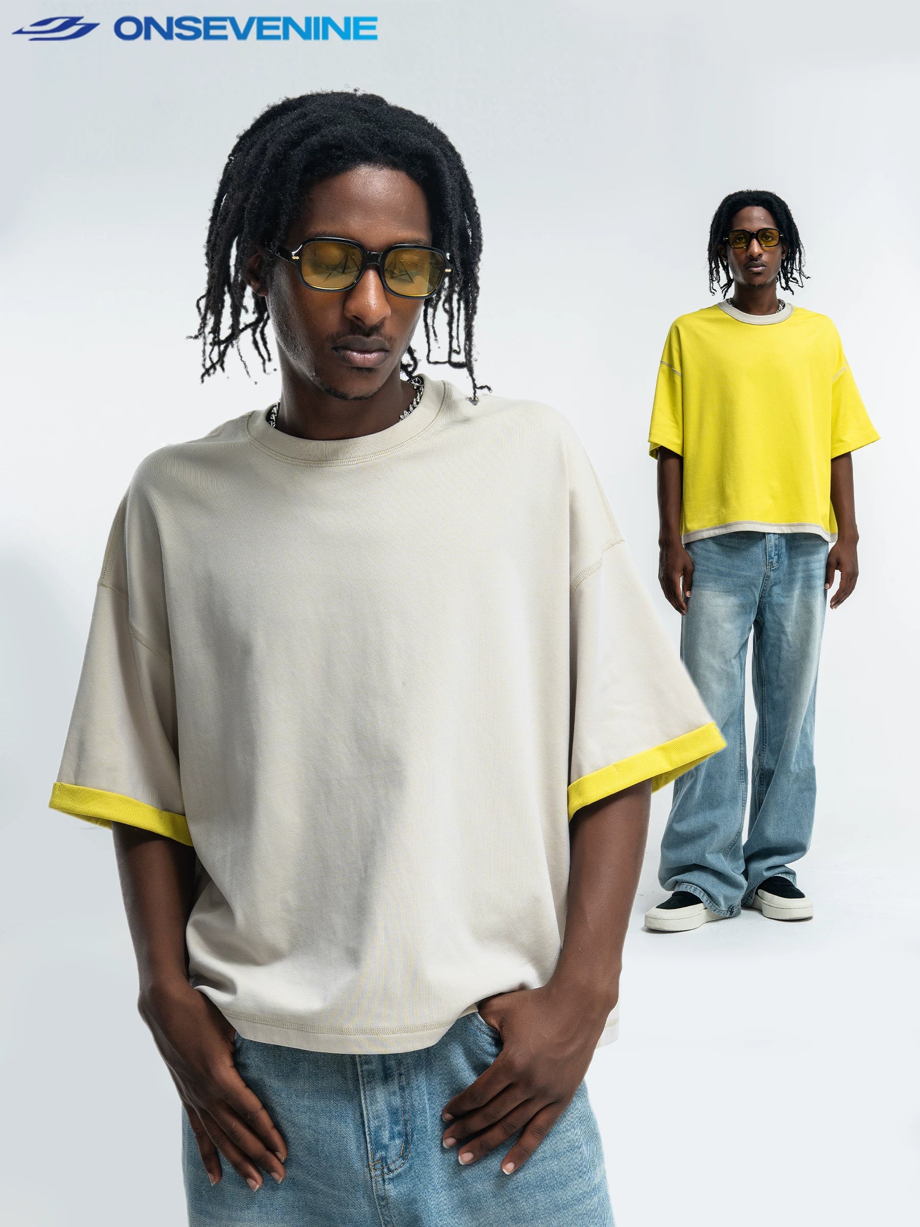 ONSEVENINE Two-Sided Reversible Tee