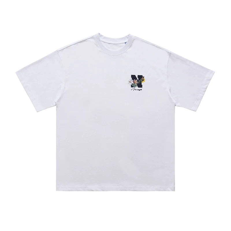 ONSEVENINE "N" Floral Logo Graphic Tee