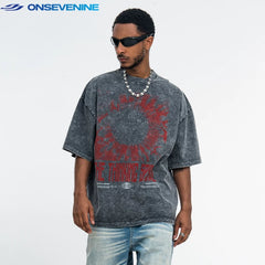 ONSEVENINE "Thinking Spiral" Graphic Tee
