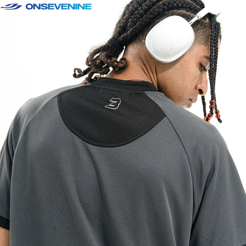 ONSEVENINE Sporty Red Jersey Tee