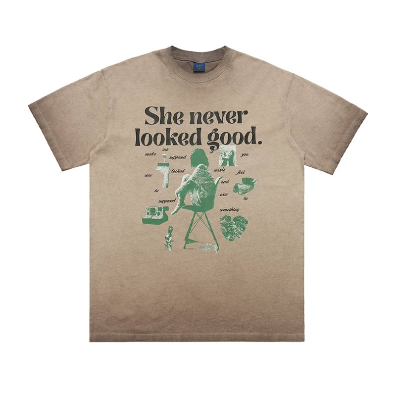 ONSEVENINE "She Never Looked Good" Graphic Tee