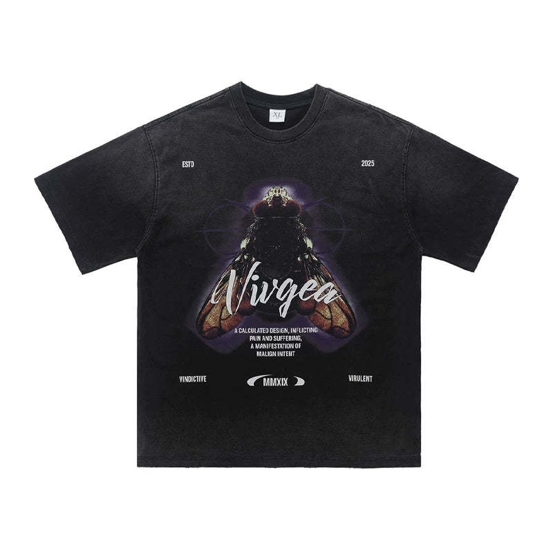 ONSEVENINE "Vivgea" Insect Graphic Tee